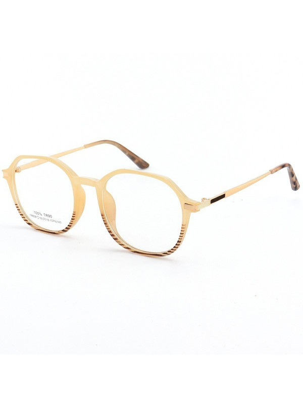 Armação de Óculos Quadrado PD58808 Creme